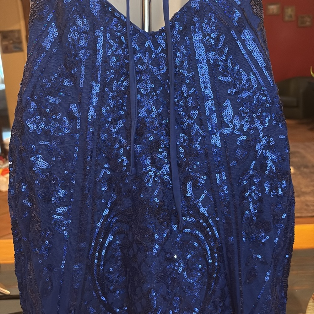 NWT Windsor blue sequined mini dress - Picture 9 of 11